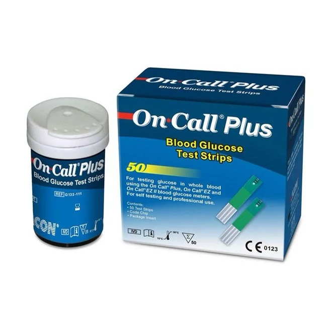 نوار تست قند خون آنکال پلاسOn Call plus