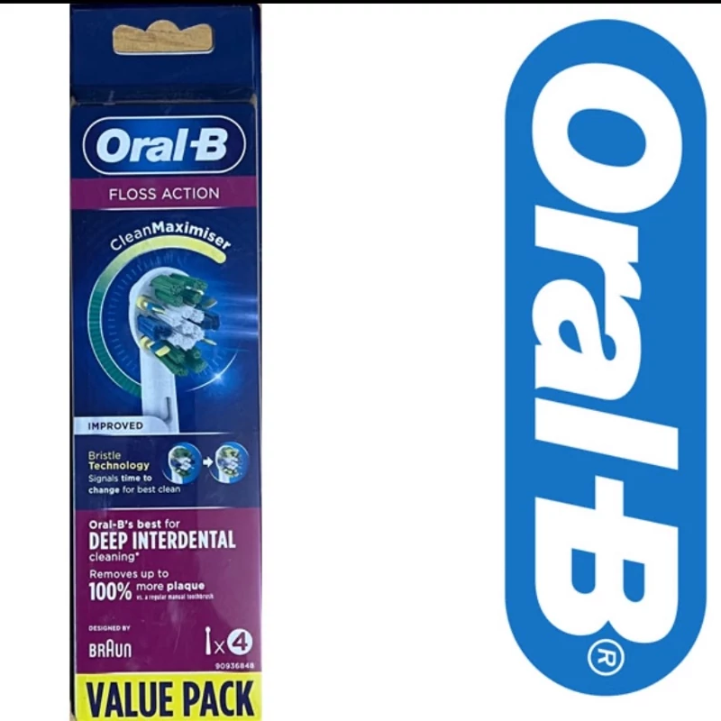سری مسواک برقی ارال بی 4 عددی oral-b floss action