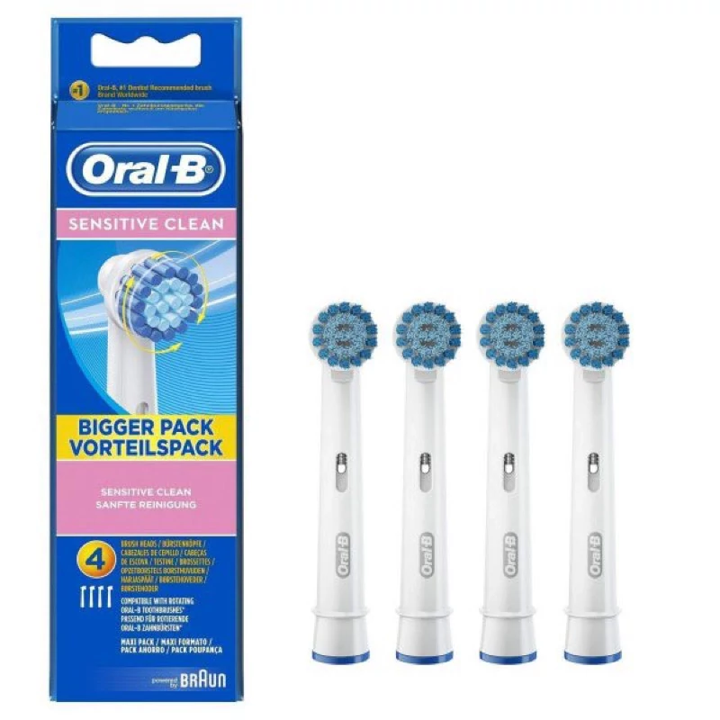 سری مسواک برقی حساس ارال بی 4 عددی Oral-B Sensitive