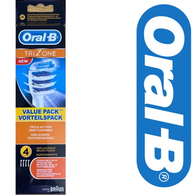 سری مسواک برقی سه کاره ارال بی 4 عددی oral-b tri zone