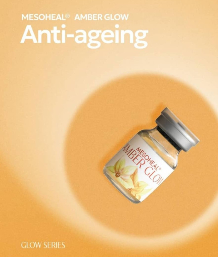 کوکتل جوانساز و آبرسان آمبر گلو _ امبر گلو ( Amber glow ) مدل مزوهیل شرکت کرو فارما