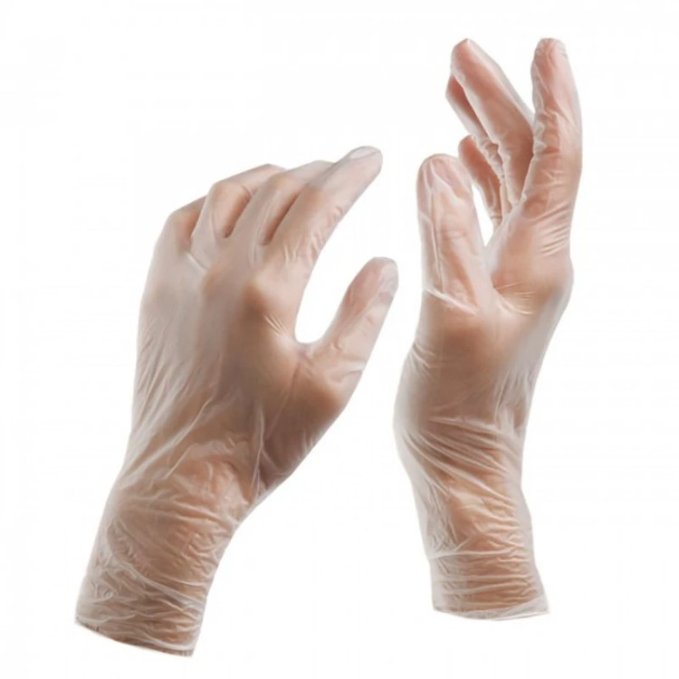 دستکش ونیل سایز M (جعبه 100 عددی)